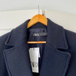 ZARA coat 😍 navy blue 💙😍